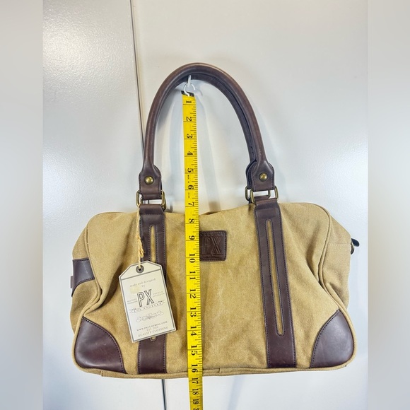 PX Los Angeles Hand-held travel bag with brown and beige leather handles‎ - Picture 3 of 8